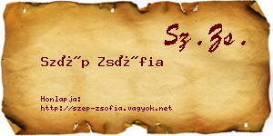 Szép Zsófia névjegykártya